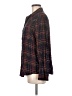 Express Plaid Brown Long Sleeve Button-Down Shirt Size M - photo 5
