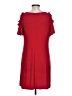 MSK Solid Red Casual Dress Size L (petite) - photo 2