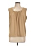 Jones Studio Tan Sleeveless Blouse Size L - photo 1