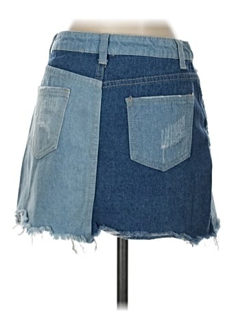 Sunset & Spring Denim Skirt (view 2)