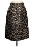 J.Crew 100% Polyester Animal Print Brown Casual Skirt Size 4 - photo 2