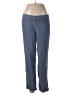 J.Jill Chevron-herringbone Blue Linen Pants Size M - photo 1