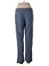 J.Jill Chevron-herringbone Blue Linen Pants Size M - photo 2