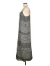 Joie 100% Polyester Houndstooth Gray Casual Dress Size L - photo 5