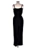 Gap 100% Rayon Solid Black Jumpsuit Size L (tall) - photo 2