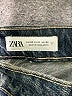 Zara Chevron-herringbone Blue Jeans Size 0 - photo 7