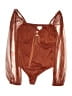 Le Lis Brown Long Sleeve Blouse Size S - photo 1