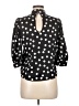 Closet Polka Dots Black 3/4 Sleeve Blouse Size 6 - photo 2