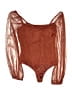 Le Lis Brown Long Sleeve Blouse Size S - photo 2