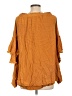 Shyanne 100% Rayon Orange 3/4 Sleeve Blouse Size L - photo 2