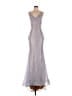 Jovani 100% Polyester Silver Blue Cocktail Dress Size 4 - photo 1