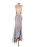 Jovani 100% Polyester Silver Blue Cocktail Dress Size 4 - photo 2