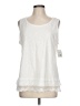 Croft & Barrow White Sleeveless Top Size L - photo 1