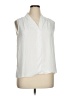 DKNY 100% Polyester Ivory Sleeveless T-Shirt Size XL - photo 1