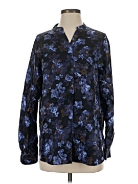 Vince. Long Sleeve Silk Top (view 1)