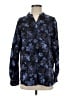 Vince. 100% Silk Floral Blue Long Sleeve Silk Top Size S - photo 1