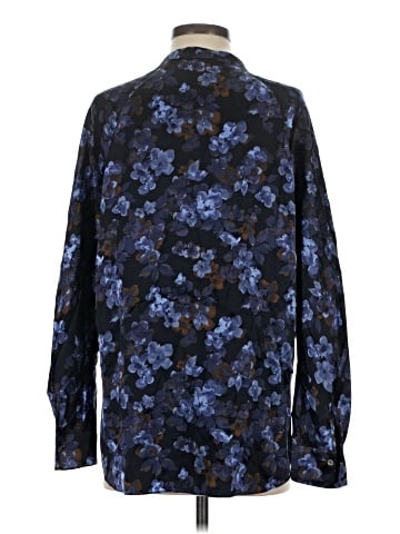 Vince. Long Sleeve Silk Top (view 2)