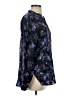 Vince. 100% Silk Floral Blue Long Sleeve Silk Top Size S - photo 4