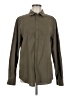 Assorted Brands Solid Green Long Sleeve Button-Down Shirt Size M - photo 1