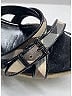 Burberry Silver Tan Check print Espadrille Wedges Size EU 38 - photo 5