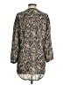 IRO Paisley Gray 3/4 Sleeve Silk Top Size Sm (1) - photo 2