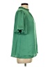 Vernacular 100% Polyester Green Short Sleeve Blouse Size L - photo 4