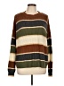Shein Stripes Brown Pullover Sweater Size L - photo 1