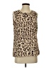 CAbi 100% Polyester Animal Print Brown Sleeveless Blouse Size S - photo 1