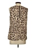 CAbi 100% Polyester Animal Print Brown Sleeveless Blouse Size S - photo 2