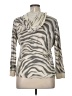 Chaps 100% Cotton Animal Print Silver 3/4 Sleeve T-Shirt Size 1X - photo 2