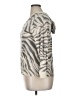 Chaps 100% Cotton Animal Print Silver 3/4 Sleeve T-Shirt Size 1X - photo 5