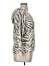 Chaps 100% Cotton Animal Print Silver 3/4 Sleeve T-Shirt Size 1X - photo 4
