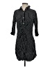 Three Dots 100% Viscose Stripes Black Casual Dress Size S (petite) - photo 1