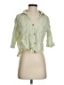 Zara Green 3/4 Sleeve Button-Down Shirt Size S - photo 1