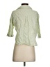 Zara Green 3/4 Sleeve Button-Down Shirt Size S - photo 2