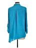 I.N. Studio 100% Polyester Teal 3/4 Sleeve Blouse Size L - photo 2