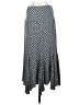 Discreet Polka Dots Gray Casual Skirt Size 4 - photo 1