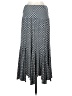 Discreet Polka Dots Gray Casual Skirt Size 4 - photo 2