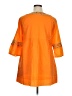 DKNYC 100% Cotton Orange 3/4 Sleeve Blouse Size XL - photo 2