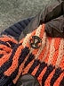 Lululemon Athletica Stripes Orange Pullover Sweater Size L (estimated) - photo 8