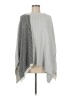 TWO by Vince Camuto Chevron-herringbone Gray Poncho One size - photo 1
