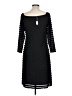 Jolibel 100% Polyester Chevron-herringbone Black Cocktail Dress Size 12 - photo 2