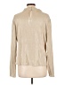 Ann Taylor 100% Polyester Metallic Tan Long Sleeve Blouse Size L - photo 2