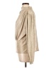 Ann Taylor 100% Polyester Metallic Tan Long Sleeve Blouse Size L - photo 5