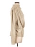 Ann Taylor 100% Polyester Metallic Tan Long Sleeve Blouse Size L - photo 4