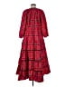 Printfresh 100% Cotton Plaid Red Casual Dress Size M - photo 2