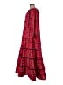 Printfresh 100% Cotton Plaid Red Casual Dress Size M - photo 5
