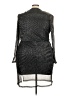 City Chic 100% Polyester Metallic Silver Cocktail Dress Size 18 - photo 2