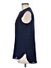 Maison Jules 100% Polyester Blue Sleeveless Blouse Size M - photo 5