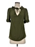 Odille Green Short Sleeve Blouse Size 4 - photo 1